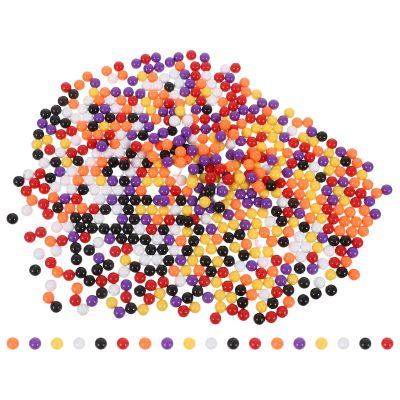 DECHOUS 600pcs Solid Plastic Colored Marbles Balls 10mm for Math Education and Probability Teaching, Sturdy Counting for Games and Educational Activities