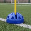 WeiLaiKeQi Flag Multi-Function Training Base Stable Agility Pole Holder Water Fillable to Carry Suitable for Soccer Team Practice, Green view 4
