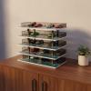 TTETTZ Children Car Display Rack Diecast Car Storage Organizer Toy Garage Shelf Scene Structure PVC Acrylic Suitable for Collector Display Home Decoration Desk Placement Room Organization view 2