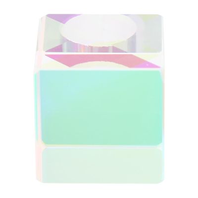 Toyvian Optical Crystal Cube Prisms for Learning and Indoor Decorating, H-Crystal Material with Delicate Design, to Manipulate Light and Refraction in Room Experiments