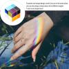 Toyvian Optical Crystal Cube Prisms for Learning and Indoor Decorating, H-Crystal Material with Delicate Design, to Manipulate Light and Refraction in Room Experiments view 3