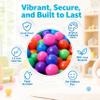 SUNNORE Ball Pit Balls, 2.2 in, Colorful, Crush Proof, BPA Free, Non Toxic view 3