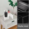 HOODANCOS Acrylic Display Riser with 2-tier Design for Craft Figure and Makeup, Sturdy Acrylic Stand with Appearance and Unique Shape, for Trade Shows and Home Use view 4