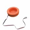 kowaku Children Training Scooter Pull Cart Wagon Sit-On Tug Car PU Leather PVC Wood Cushioned Seat Quiet Wheels Suitable for Sensory Training Group Activities Social Interaction Outdoor Fun, Orange view 1