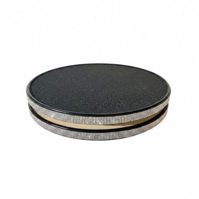 Fonowx Board Balance Disk Wooden Rotation Board Core Training Turn Posture Tool Suitable for Dancers Skaters Home Practice Gymnastics Studio , Crystal Clear Diamond Style Diameter 28.5cm Beginner Two-Foot Version