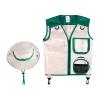kowaku Children's Explorer Outfit Set with Vest and Hat for Adventure Role Play, Green view 1
