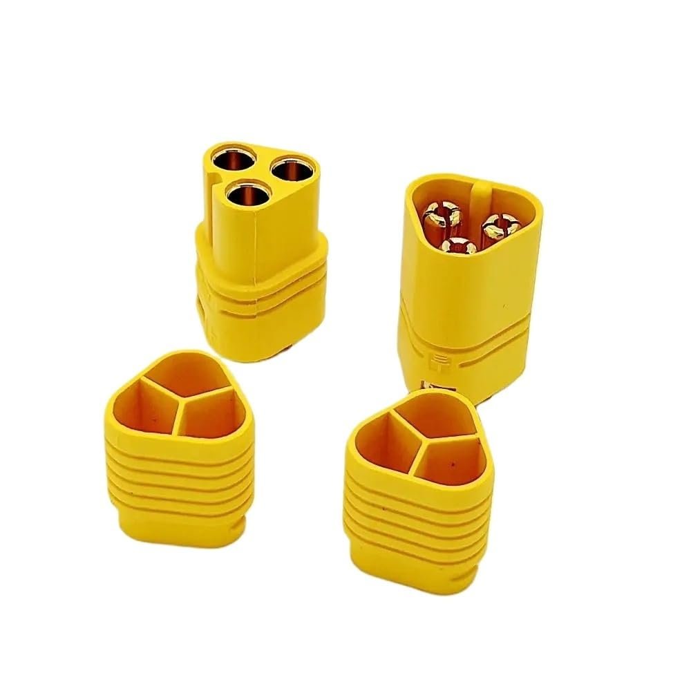 VCALDGFZ Gold Plated MT60 Connector Plug Socket for F+PV High Current for ESC to Motor Bat*/tery 10Pcs/lot