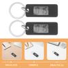 COLLBATH 4pcs Student Digital Keychain Watches Lightweight Portable Electronic Clock with Abs and Zinc Alloy Material for Backpack and Work Use view 3
