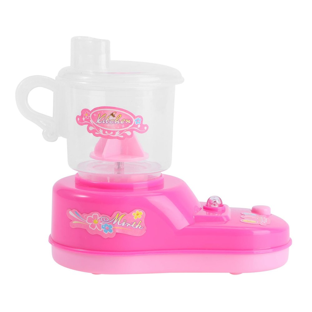 HOMOCONO Simulated Juicer with Smooth Plastic Surface and Parent Interaction, Pink Playhouse Kitchen Appliance , and Pretend Play