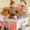 Totority Pink Juicer with Smooth Surface and Parent Interaction, Plastic Juicer Model for Pretend Play Kitchen Appliance , Home Appliance view 4