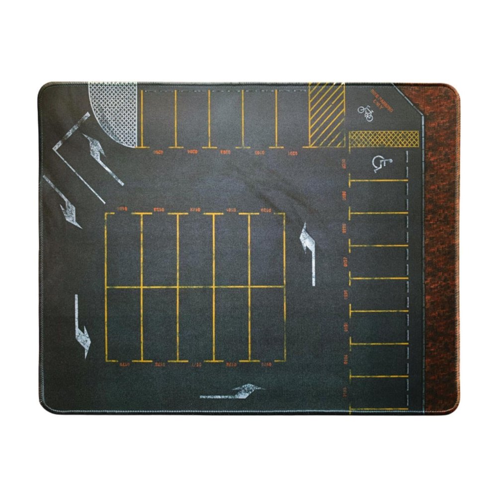 kowaku 1/64 Parking Lot Underground Garage Non Slip Rollable Mini Car Garage Mouse Pad for Desktop Decoration Layout Model Building, 50x40cm