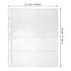 SEWACC 20 Sheets Pvc Stamp Collection Pages for Stamp Album Binder with Standard 9-hole Design Protecting and Organizing Coins for Collecting view 2