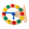 Veltros Wooden Time Teaching Plaything for with Movable Hands and Bright Colors Educational Clock for Classroom Interactive Wooden Clock Toy view 1