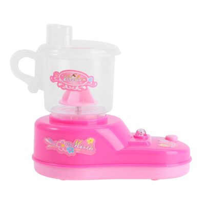 TOKIDNY Simulated Juicer, Plastic Kitchen Appliance with Smooth Surface and Parent Interaction, Pink Mini Pretend Play Juicer Model for Home and Playhouse