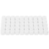 Uonlytech Blank Dice Set Square Portable Dice 50pcs Acrylic 16mm White with Multiple Printing Options for Tabletop Gaming and Board Games for DIY Handwriting, Screen Printing, and Heat view 1
