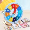 TWTCZOZ Education Clock Wooden Time Teaching Toy with Analog Clock Numbers Practice Model for Children Activities Suitable for Classroom Home view 4
