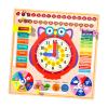 ToysCentral Basics Calendar Clock Toy Wooden Calendar Board Time Telling Learning Tool Wooden Clock Educational Cognition Board Suitable for Gift Giving view 1