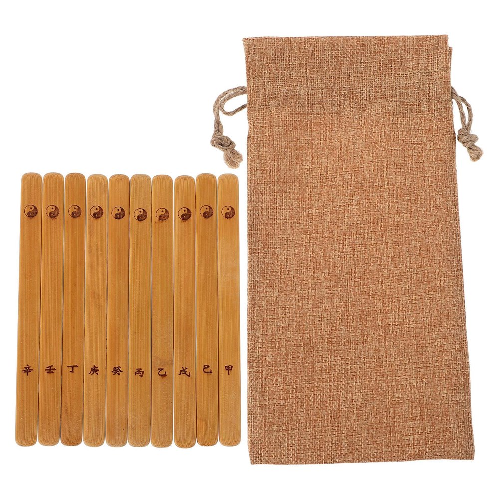 Ciieeo Divination Game Sticks with Elegant Appearance 10pcs Easy to Use Spiritual Guidance Tools, Traditional Chinese-Style Decorative Pieces for Fortune Telling and Feng Shui
