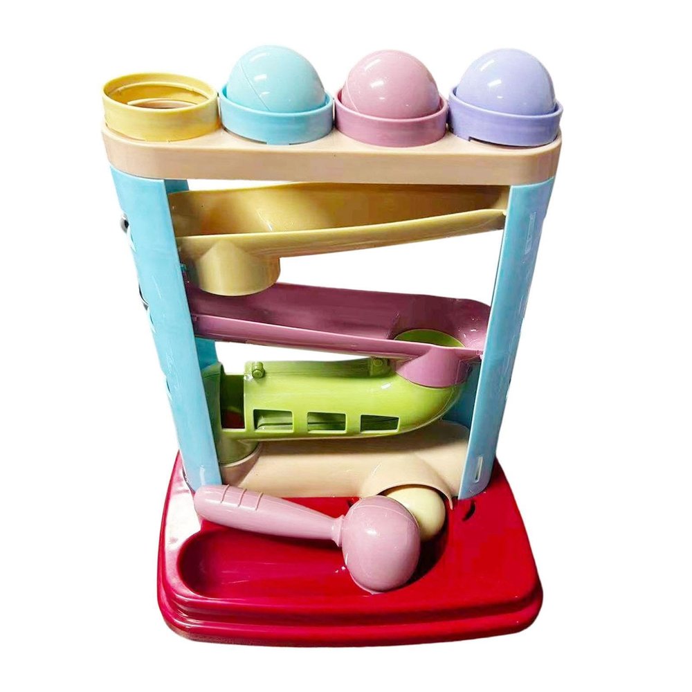 DuskHaven Marble Run Toy Ball Rolling Track Game Ball Drop Toy Hand Eye Coordination Preschool Gift Suitable for Children's playroom Gift