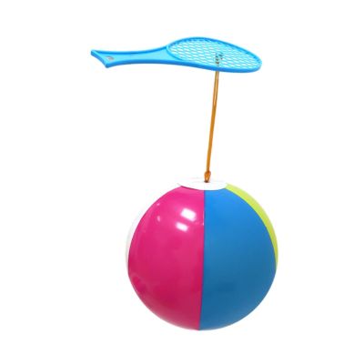 ToysCentral Basics Inflatable Racket Set for Children's Ball Games for Preschool Birthday Inside, Blue Racket