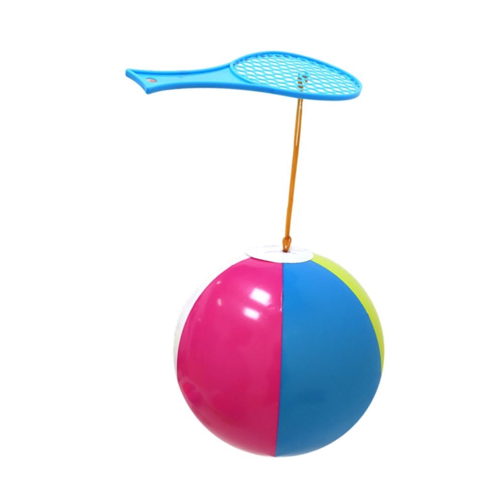 ToysCentral Basics Inflatable Racket Set for Children's Ball Games for Preschool Birthday Inside, Blue Racket