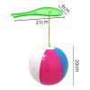 ToysCentral Basics Inflatable Racket Set for Children's Ball Games for Preschool Birthday Inside, Green Racket view 2