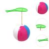 ToysCentral Basics Inflatable Racket Set for Children's Ball Games for Preschool Birthday Inside, Green Racket view 3