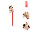 HHRJNUST Inflatable Horse Head Stick Stick Horse Riding Colorful Pretend Play Blowing Up Stick Toy for Kids Costume Stick, red view 2
