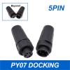 KJSTEXAY PY07 Z108 Connector Docking Plastic Bayonet Socket Butt 2pin 4pin 5pin 6pin 7pin 1Pcs(5P Bayonet) view 2