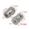 10pcs Iron Hexagonal Coupler Tire Connector 2/3/4/5/6/7/8mm Motor Connector with Screws Wrench for RC Boat Car Spare Parts view 2