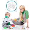 Anneome 50pcs Acrylic Blank Dice for Tabletop Gaming, 16mm Standard Size Square Dice Cubes, Portable Game Pieces for Board Games, Creative DIY Handwriting and Screen Printing view 2
