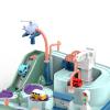 Car Playset Adventure Race Track Mechanical Rail Model Vehicle Manual Crane Interactive Structure Material Suitable for Preschool, Mini Macaroon view 2