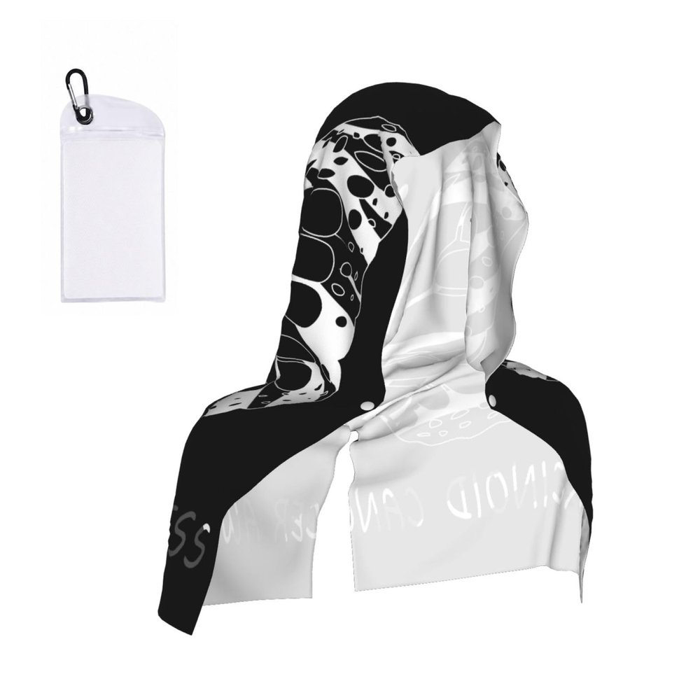 Carcinoid Cancer Awareness 1 Cooling Hoodie Towel