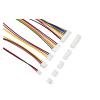 5 Sets JST XH2.54 2-12 Pin Connector with 26AWG Cable for Electronics Projects - Male & Female Plug Sockets(Length 20CM,4P) view 2