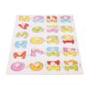 Hilitand Wooden Knob Puzzle Toy, Safe Colorful Learning Matching Board for Toddlers Preschool Kids Wooden Number Animal Fruit Theme Round Grip 1 Pack view 1