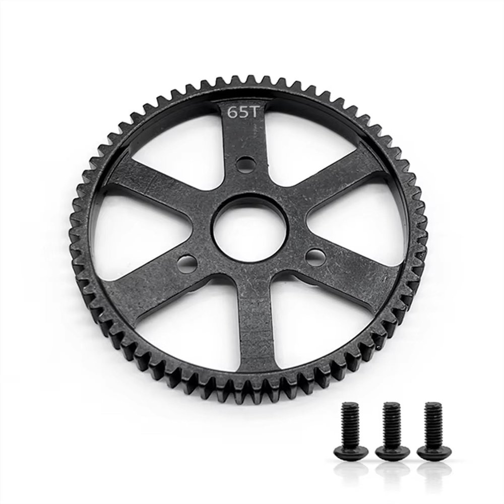 Rc Parts Compatible with Traxxas for Summit for E-REVO for E-Maxx 1/10 RC Car Upgrade Parts Harden Steel 65T Main Spur Gear 0.8M 32P 3960
