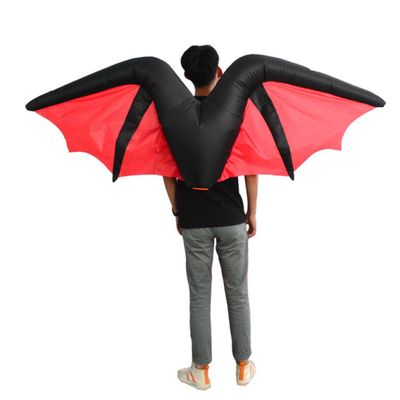 PartyKindom Inflatable Bat Wings Costume Bat Party Outfit and Stage Performance for Party Reusable Fabric Material, Easy to Put and Take, Funny Cartoon Size for Halloween