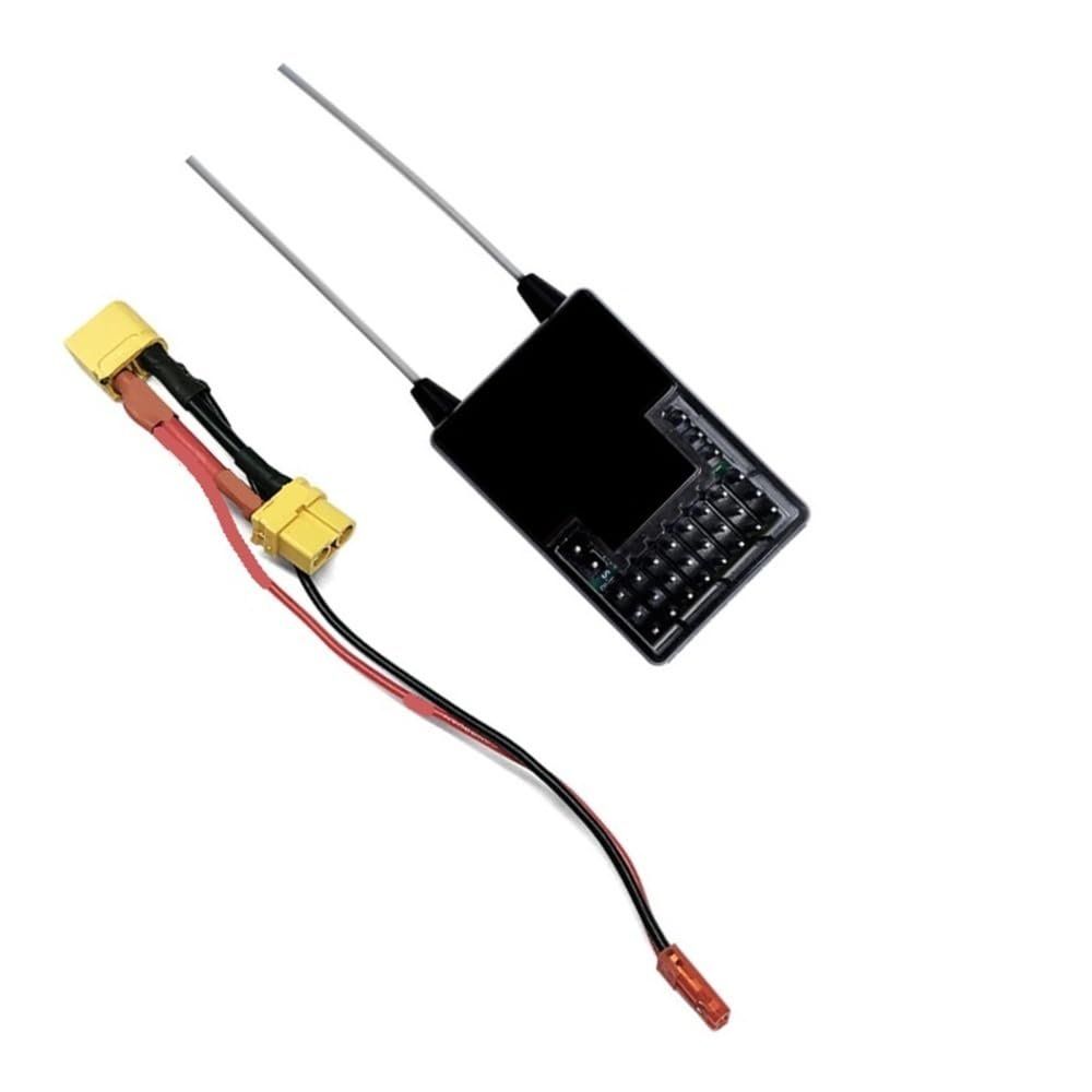R8FGH RC Receiver Gyro 8CH Dual 3ms Response 3-12V 600 Meters Control Distance Fit For FPV Drones