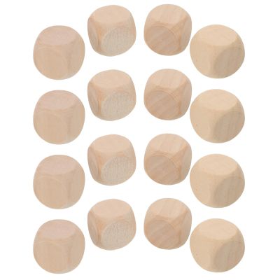 HOMSFOU 100pcs Wooden Dice Blank Cube Blocks 20mm Handcrafted Wood Craft Cubes with Versatile Applications and Longterm Use for Personal Crafting Hobbies and Party Supplies