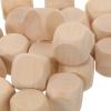 HOMSFOU 100pcs Wooden Dice Blank Cube Blocks 20mm Handcrafted Wood Craft Cubes with Versatile Applications and Longterm Use for Personal Crafting Hobbies and Party Supplies view 3