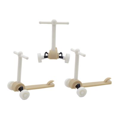 kowaku 3 Pieces Mini Scooters Model Doll Scooters Toy Decorative Micro Landscape Accessories Realistic PLA Material Suitable Playhouse Outdoor
