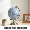 SHINEOFI Gray Moon Atlas Globe with Metal Stand, Precision Carved Lunar Topography Model, Educational Support Tool for Office and Classrooms, Modern Decorative Astronomy Teaching Globe view 3