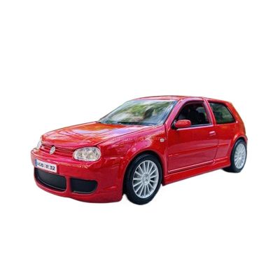 LBUAOIZ 1:25 for Volkswagen Golf R32 Classic Cars Simulation Alloy Car Model Collectible(Red)