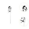 kowaku Horsehead Stick Toy PVC Inflatable Stick Horse Favor Hobby Horse Riding Toy Blowing Up Animal for Kids Suitable for Gift, White Head view 3