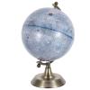 LIOOBO Rotatable Gray Moon Globe with Metal Stand for Office and Homes, Highly Detailed Lunar Topography Map, Modern Decorative Astronomy Study Globe for Students and Home Learning view 1