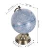 LIOOBO Rotatable Gray Moon Globe with Metal Stand for Office and Homes, Highly Detailed Lunar Topography Map, Modern Decorative Astronomy Study Globe for Students and Home Learning view 2