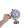 LIOOBO Rotatable Gray Moon Globe with Metal Stand for Office and Homes, Highly Detailed Lunar Topography Map, Modern Decorative Astronomy Study Globe for Students and Home Learning view 4