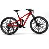 Generisch 1:6 Alloy Double Shock Absorber Softtail Mountain Bike Model Linkable Wheel Shock Absorber Collection Handmade Boys Birthday Gift Desk Car Decoration (Red) view 3