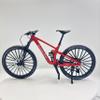 Generisch 1:6 Alloy Double Shock Absorber Softtail Mountain Bike Model Linkable Wheel Shock Absorber Collection Handmade Boys Birthday Gift Desk Car Decoration (Red) view 4