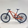 Generisch 1:6 Alloy Double Shock Absorber Softtail Mountain Bike Model Linkable Wheel Shock Absorber Collection Handmade Boys Birthday Gift Desk Car Decoration (Orange) view 3